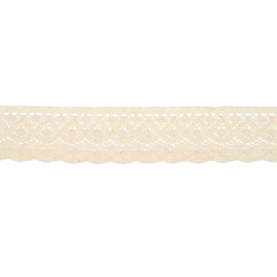 1.25" Ivory Scalloped Crochet Lace Trim by Celebrate It®